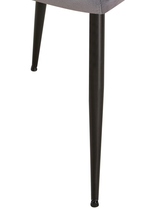 Scaun vizitator catifea Emia, gri