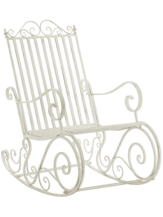 Scaun balansoar Smilla, alb antic