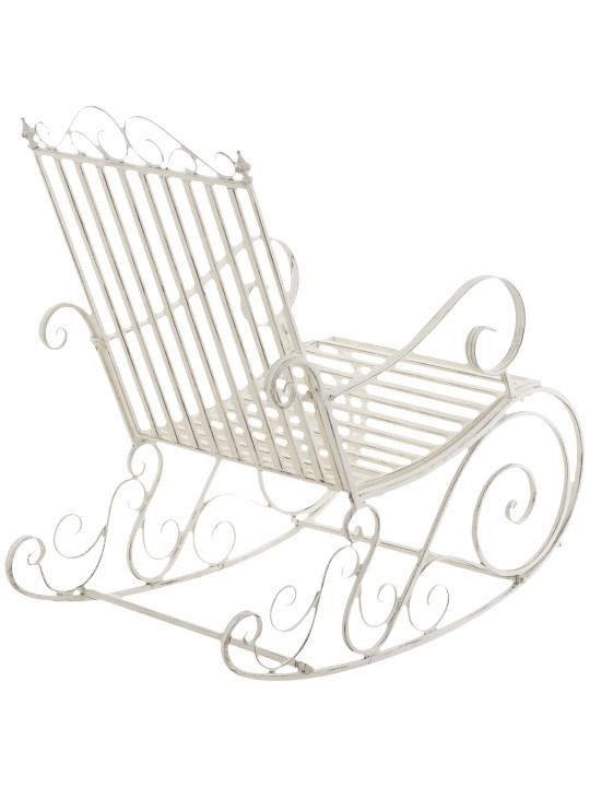 Scaun balansoar Smilla, alb antic