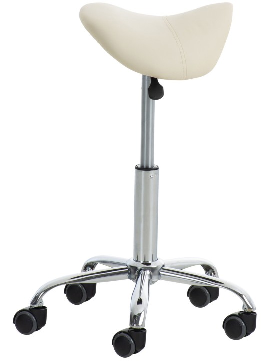 Set 2 scaune de lucru Reno imitatie piele, crem