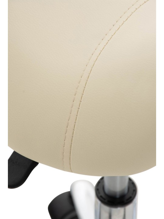 Set 2 scaune de lucru Reno imitatie piele, crem