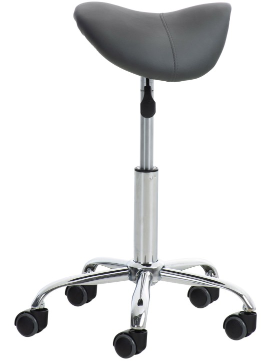 Set 2 scaune de lucru Reno imitatie piele, gri