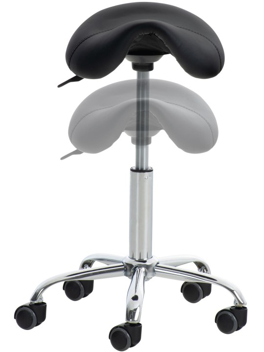 Set 2 scaune de lucru Reno imitatie piele, negru