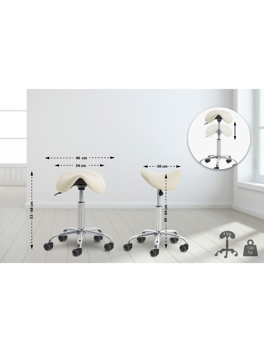 Scaun de lucru Reno, crem Scaun de lucru Reno, crem