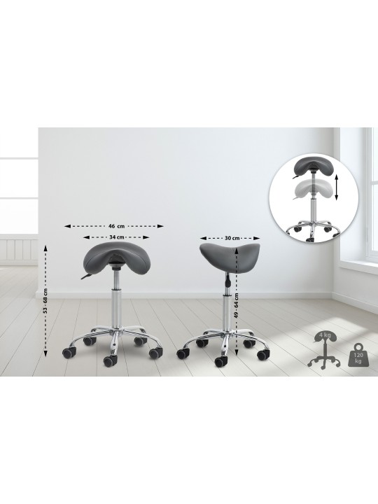 Scaun de lucru Reno, gri