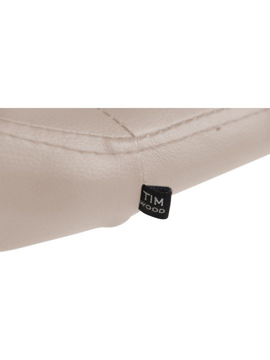 Sezlong Welland imitatie piele, crem