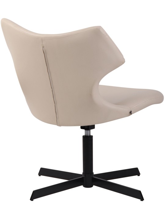 Sezlong Welland imitatie piele, crem