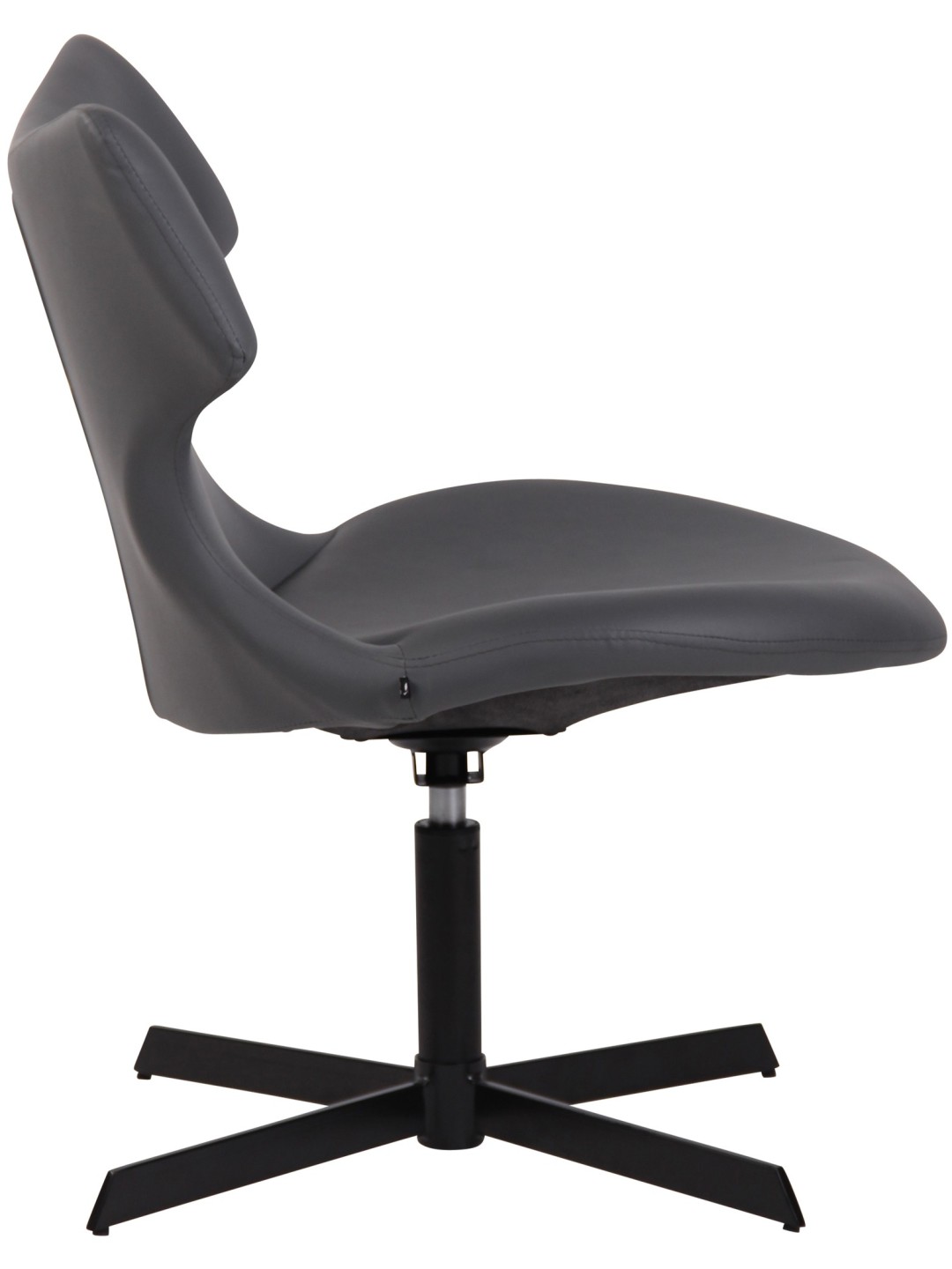 Sezlong Welland imitatie piele, gri