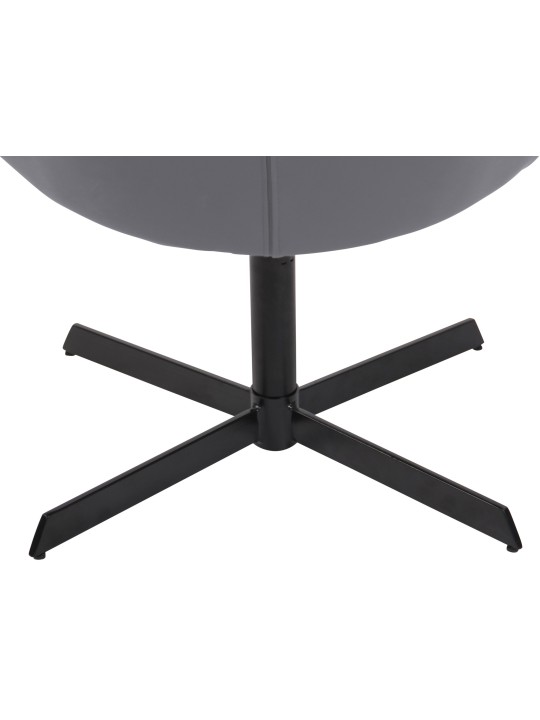 Sezlong Welland imitatie piele, gri