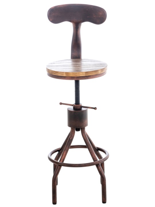 Set 2 scaune de bar Hanam, bronz Set 2 scaune de bar Hanam, bronz