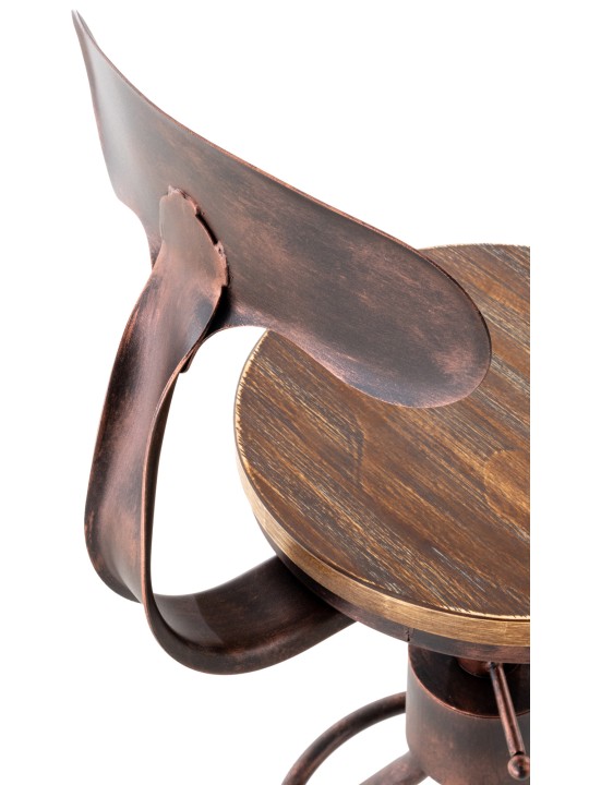 Set 2 scaune de bar Hanam, bronz Set 2 scaune de bar Hanam, bronz