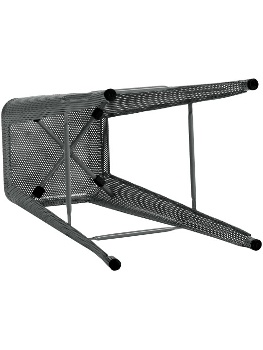 Set 4 scaune de bar Fletcher, gri