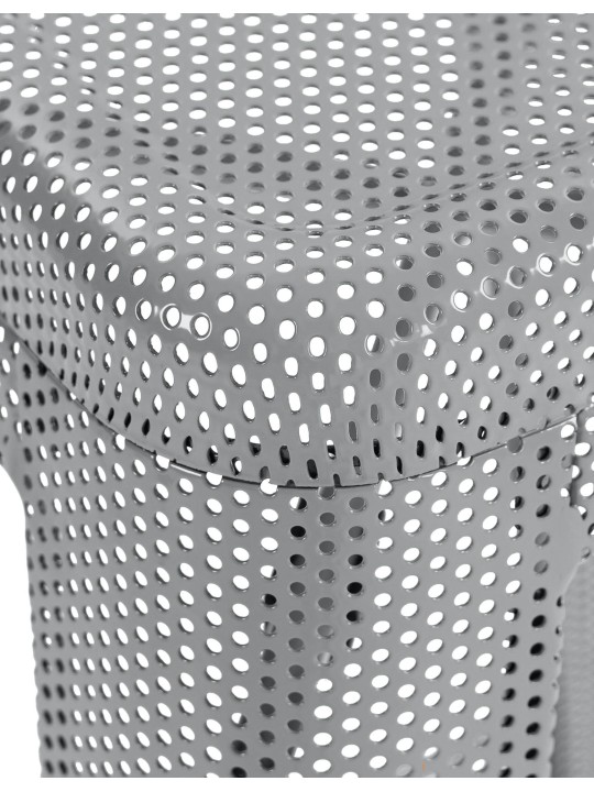 Set 4 scaune de bar Fletcher, argintiu