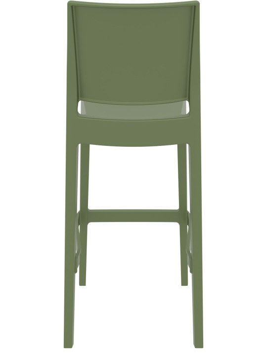 Set 2 scaune de bar Maya, măsliniu