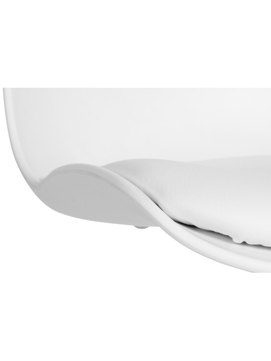 Set 2 taburete de bar Almada imitatie piele, alb