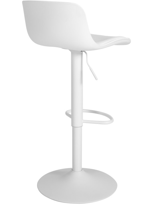 Set 2 taburete de bar Almada imitatie piele, alb