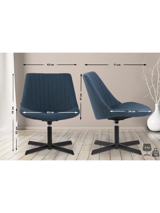 Sezlong Granby, albastru