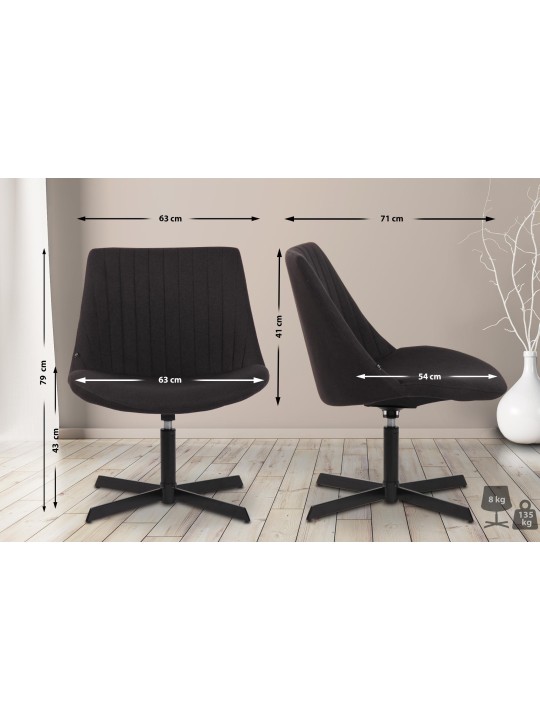 Sezlong Granby, negru Sezlong Granby, negru