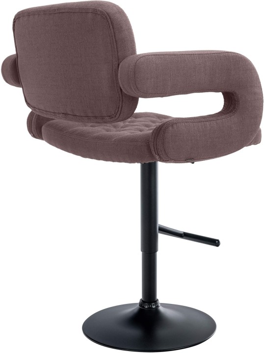 Scaun de bar Dublin FABRIC, maro