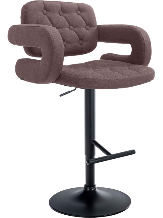 Scaun de bar Dublin FABRIC, maro