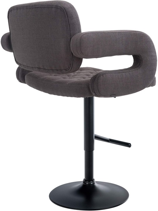 Scaun de bar Dublin FABRIC, gri închis