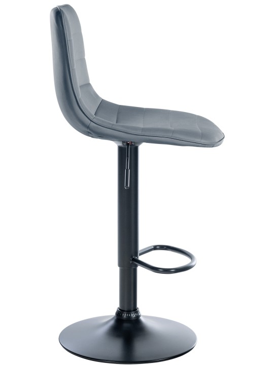 Set 2 scaune de bar Lex imitatie piele B, gri