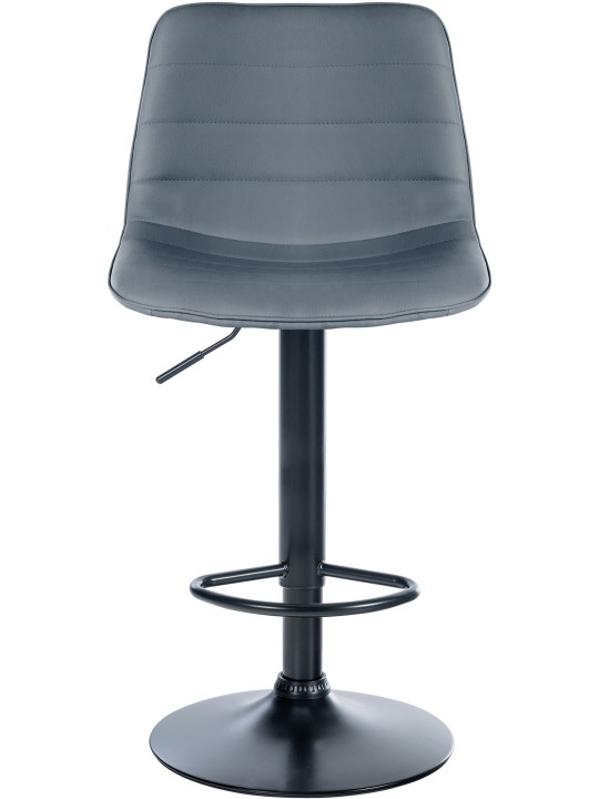 Set 2 scaune de bar Lex imitatie piele B, gri