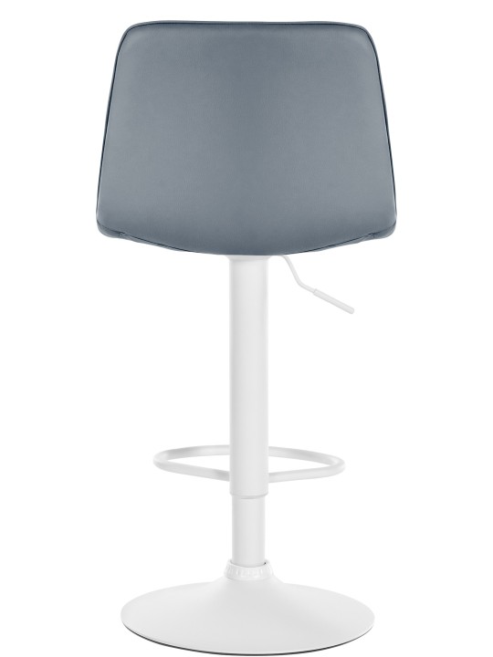 Set 2 scaune de bar Lex imitatie piele W, gri