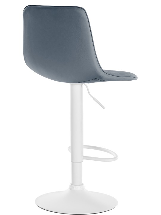 Set 2 scaune de bar Lex imitatie piele W, gri