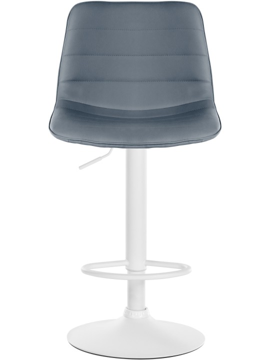 Set 2 scaune de bar Lex imitatie piele W, gri