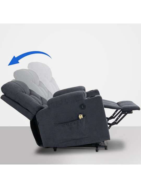 Fotoliu Andover stofa, gri închis