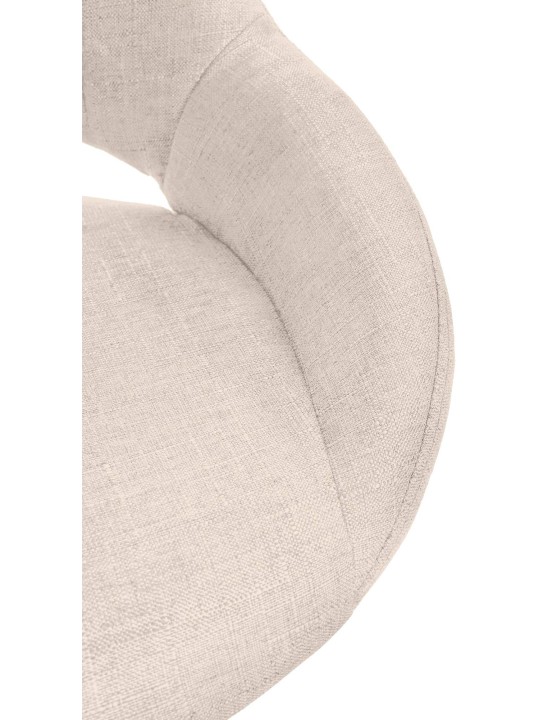 Scaun de bar Tesatura Milet, crem
