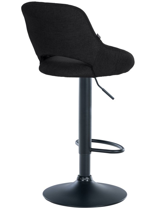 Scaun de bar tesatura Milet, negru