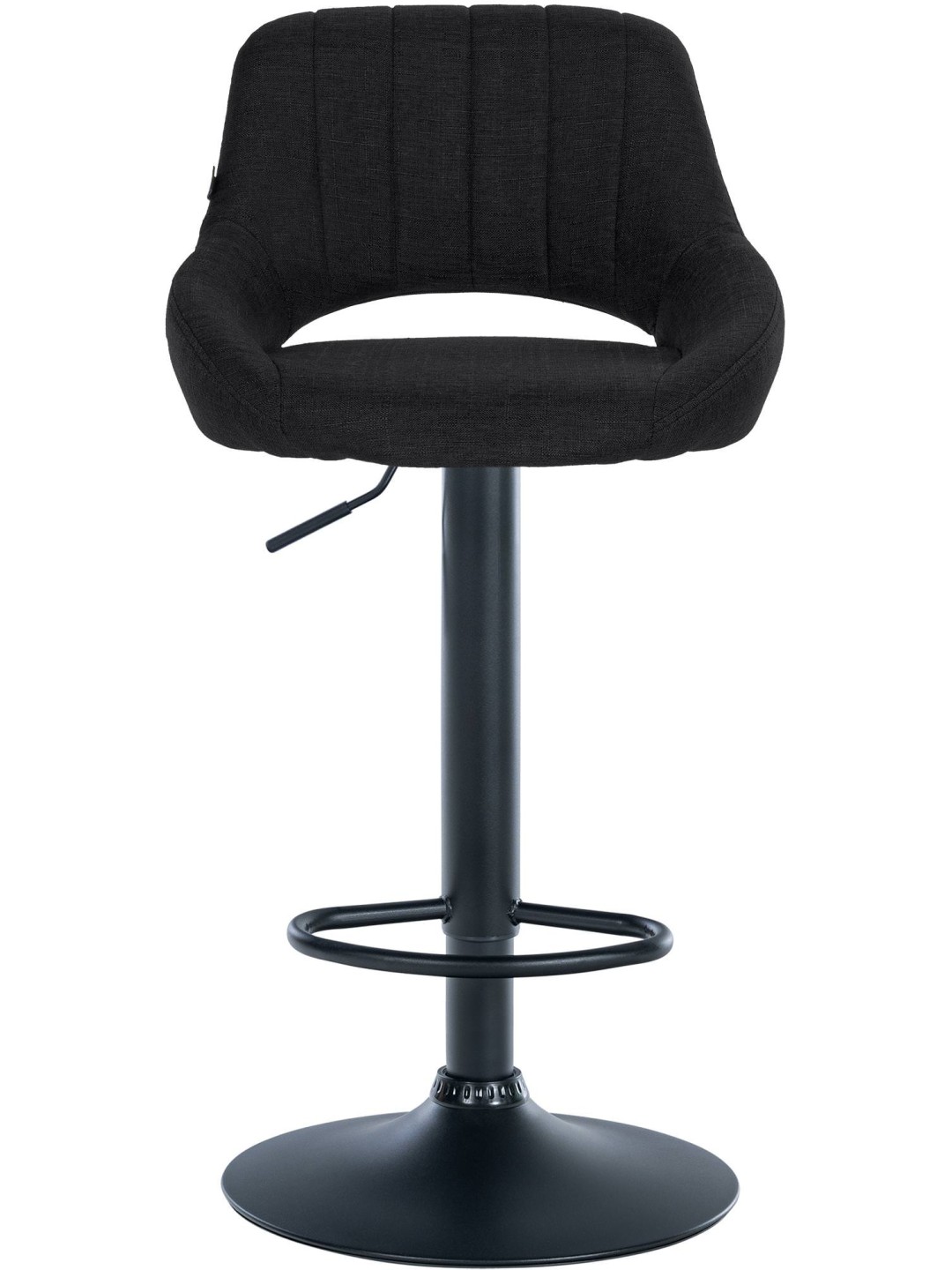 Scaun de bar tesatura Milet, negru