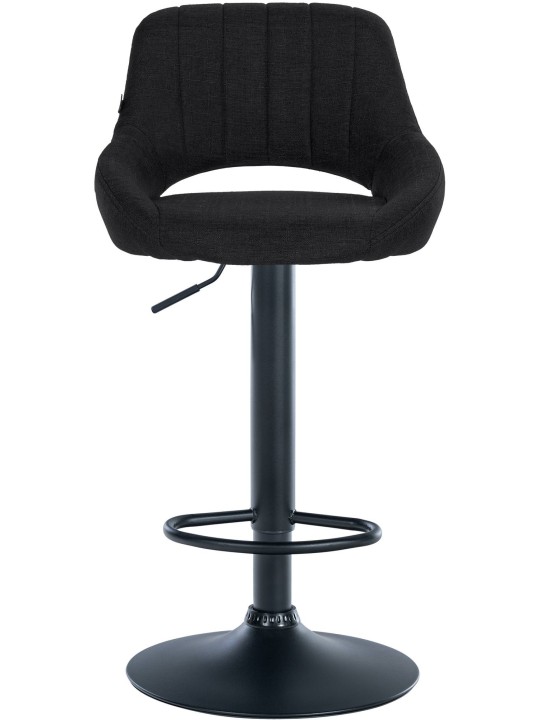Scaun de bar tesatura Milet, negru