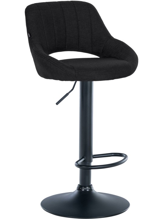 Scaun de bar tesatura Milet, negru
