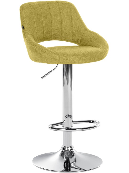 Scaun bar Milet stofa crom, verde