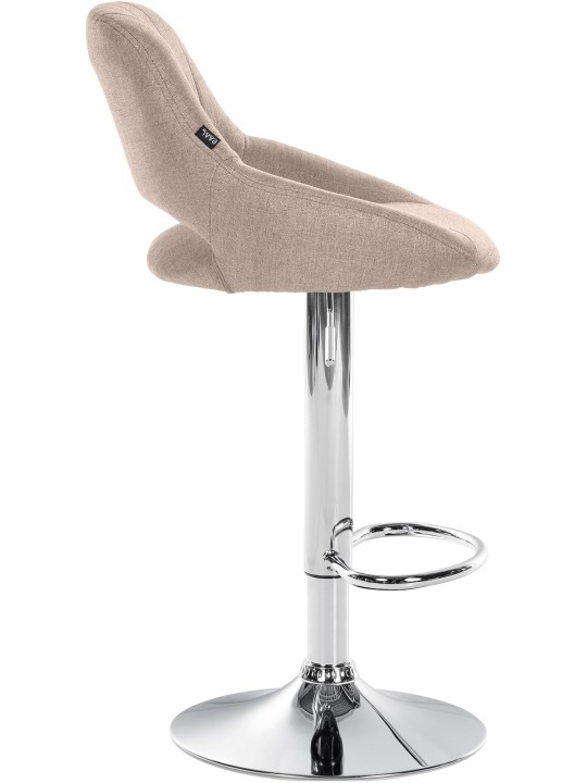 Scaun bar Milet stofa crom, taupe