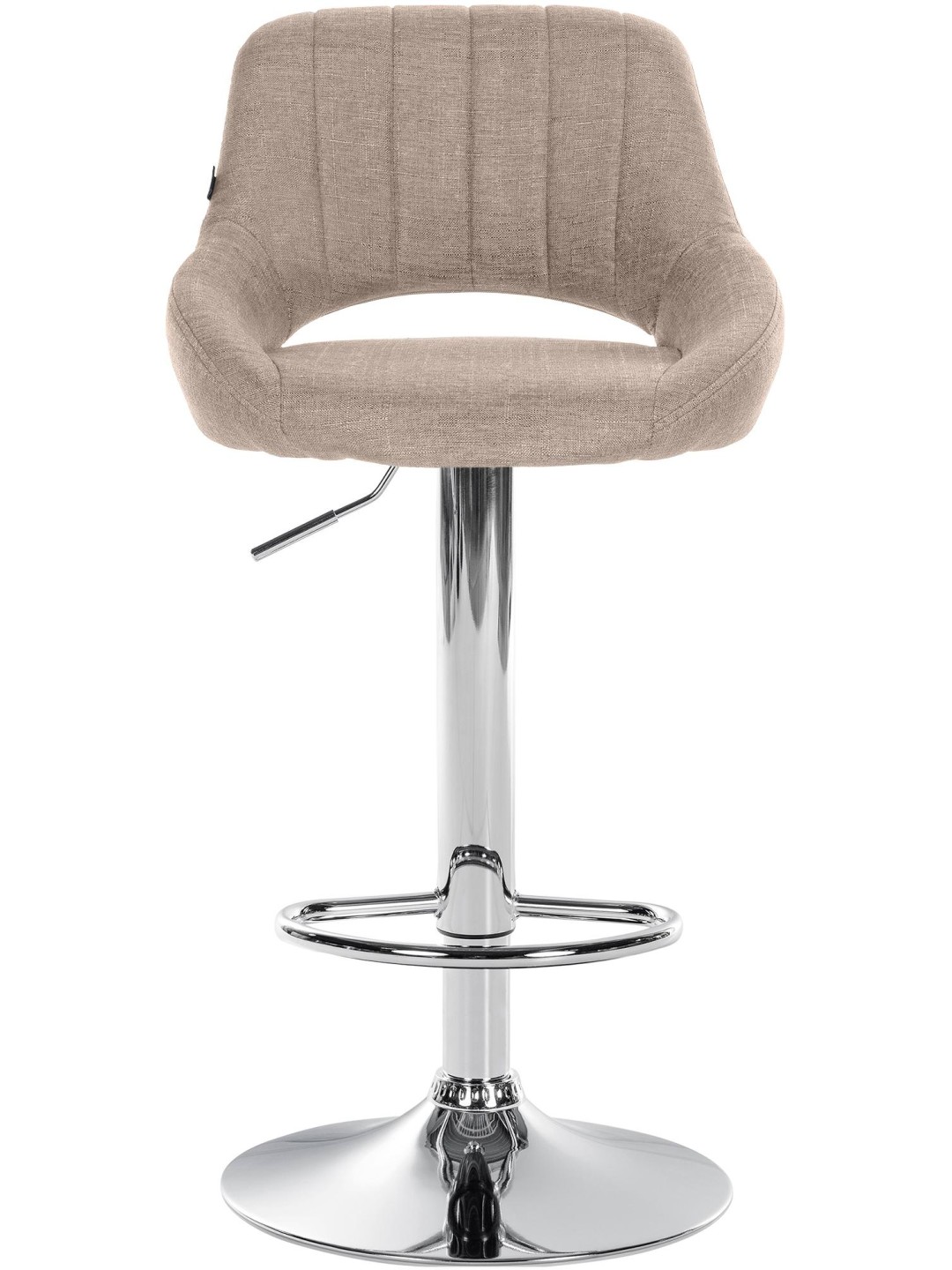 Scaun bar Milet stofa crom, taupe