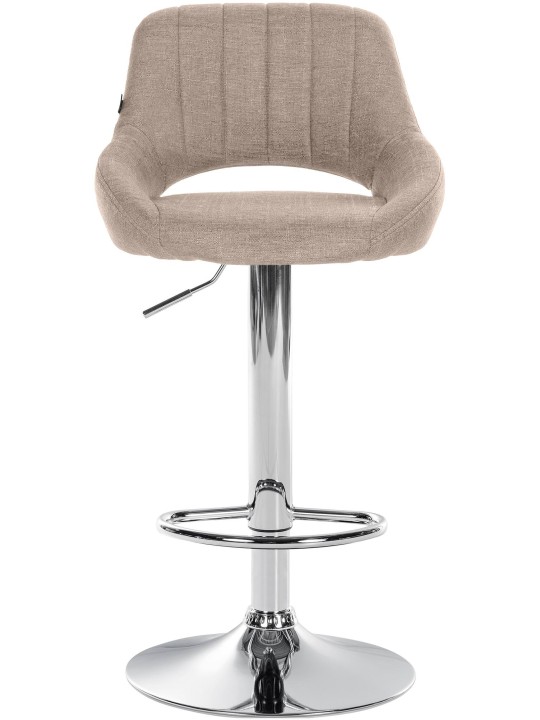 Scaun bar Milet stofa crom, taupe