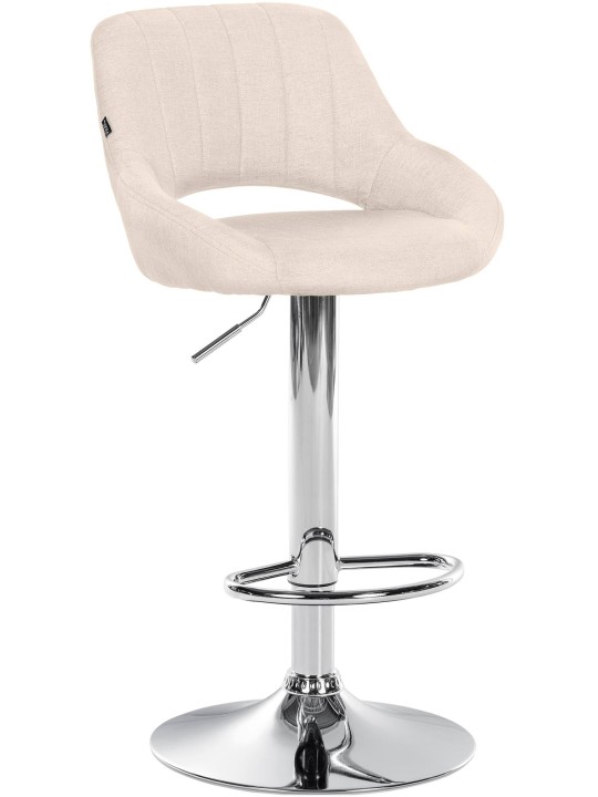 Scaun bar Milet stofa crom, crem
