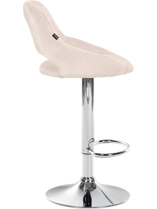 Scaun bar Milet stofa crom, crem