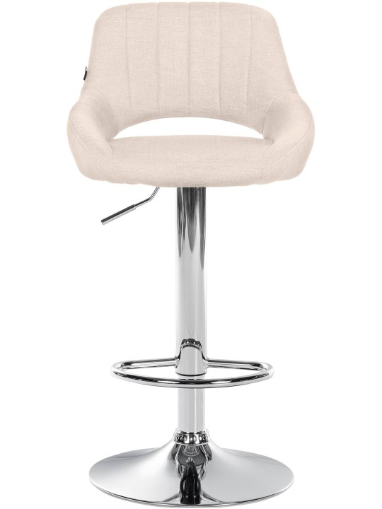 Scaun bar Milet stofa crom, crem
