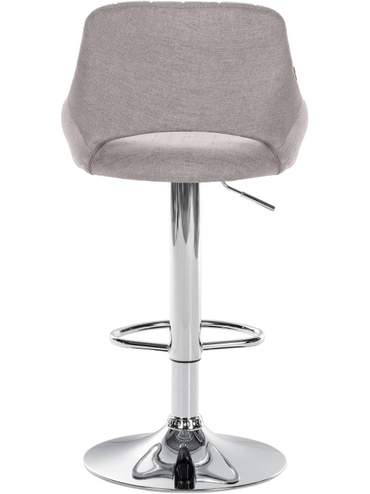Scaun bar Milet stofa crom, gri Scaun bar Milet stofa crom, gri