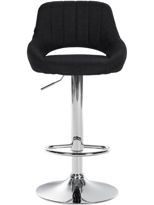 Scaun bar Milet stofa crom, negru