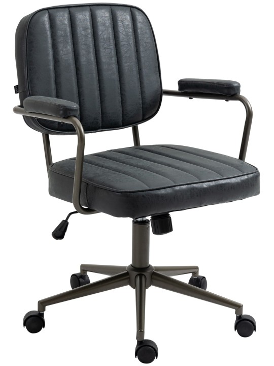 Scaun de birou Natrona, negru antic