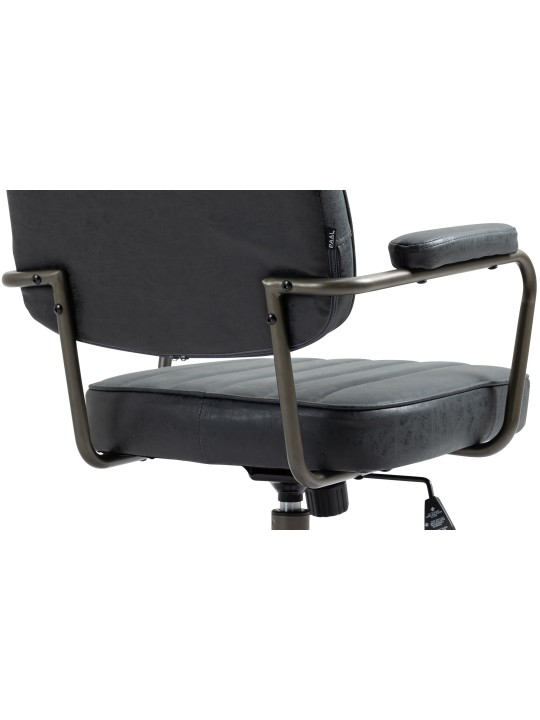 Scaun de birou Natrona, negru antic