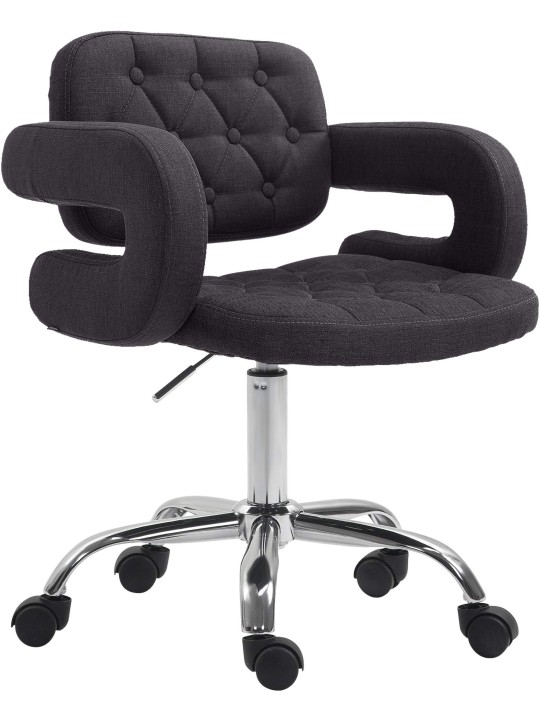 Scaun de lucru Dublin material, negru