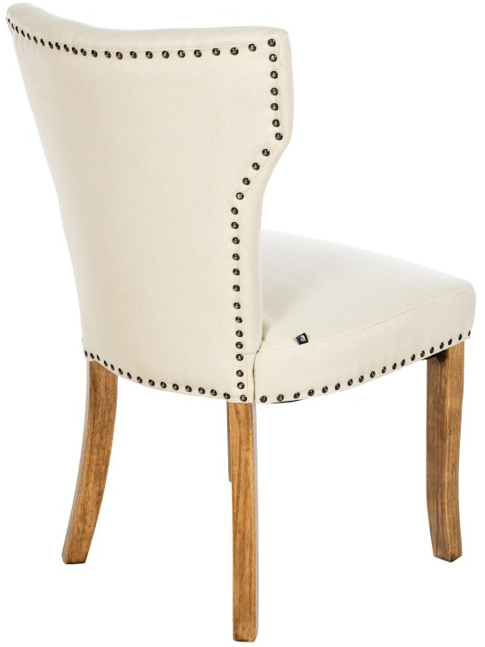 Set 2 scaune de sufragerie tesatura Zadar antic-luminoasa, crem