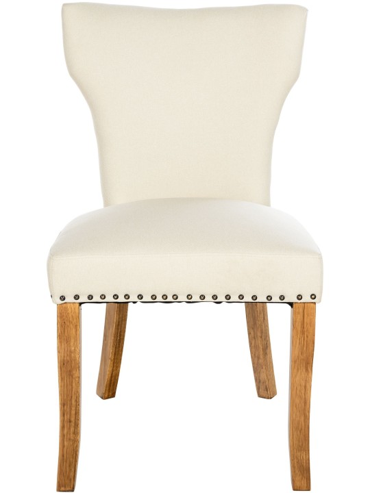 Set 2 scaune de sufragerie tesatura Zadar antic-luminoasa, crem